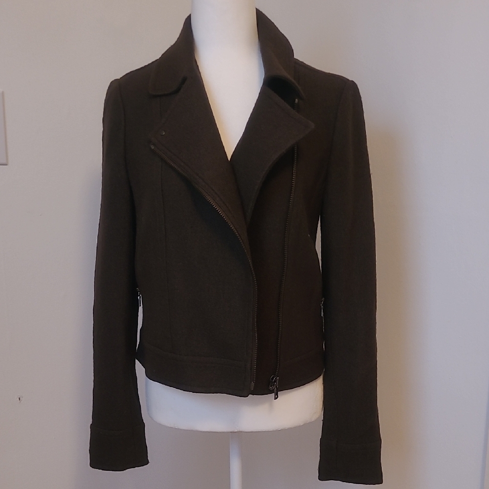 Ann Taylor Wool Moto Jacket